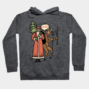 Santa and Krampus Hoodie